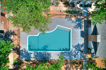 Pool aerial view